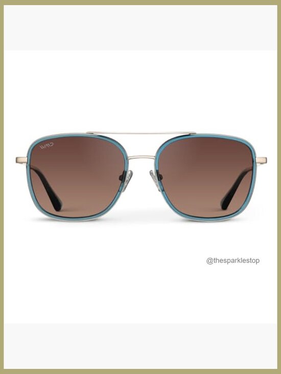 Polarized Square Aviator Sunglasses with Acetate & Stainless Steel Frame main image 6